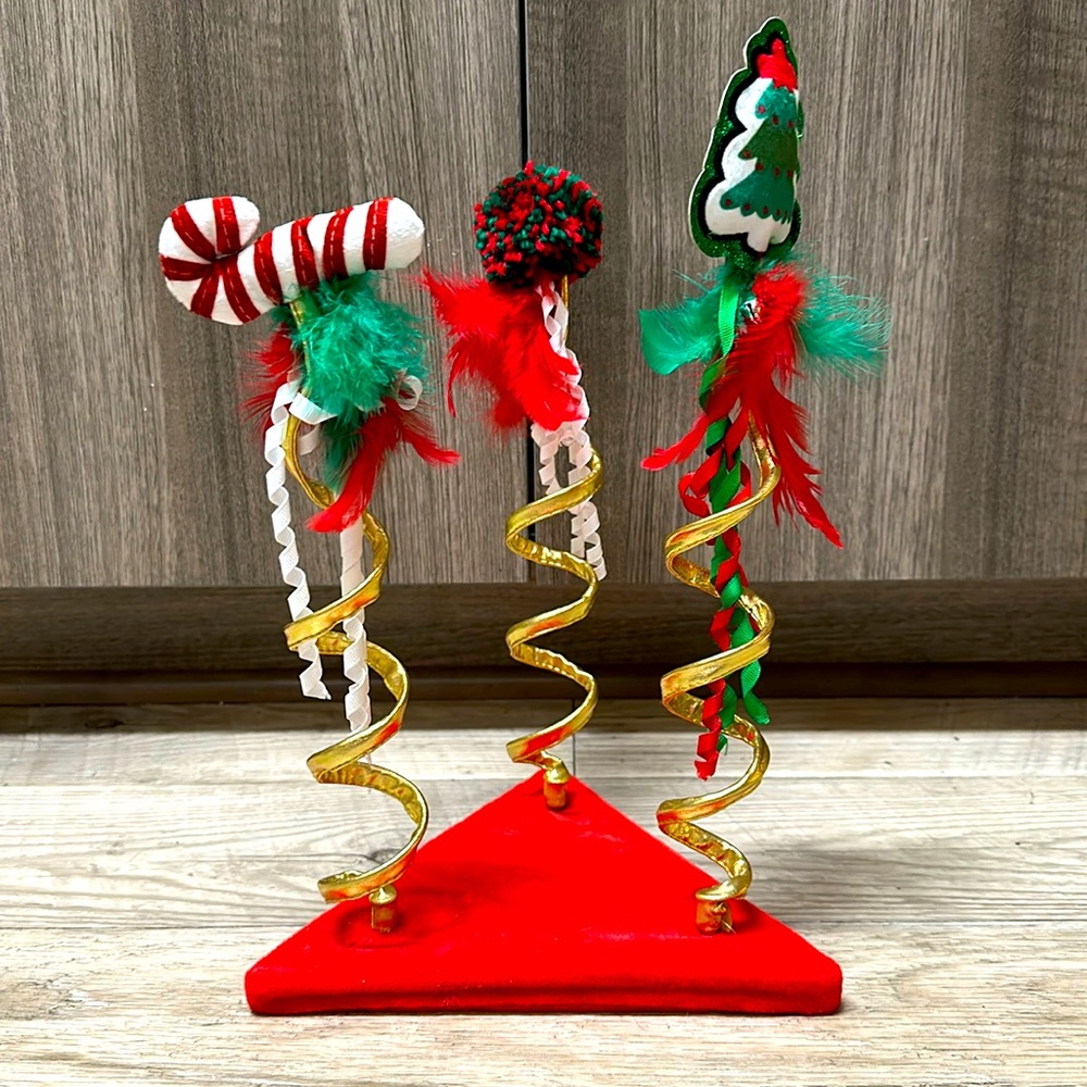 Christmas Cat Toy, NEW